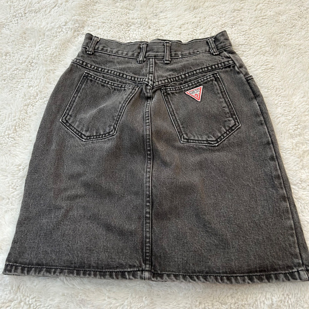 VTG 90's GEORGES MARCIANO GUESS Jean Skirt 28 Festival Y2K Boho Indie Garnola - Picture 2 of 5